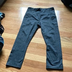 Grey capris with pockets